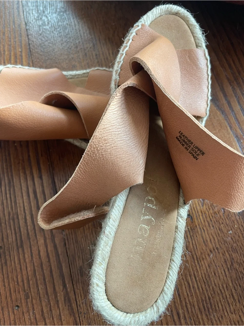 MAYPOL Women’s Tan Espadrille Slingback - Made in Spain-BRAND NEW-Size 38